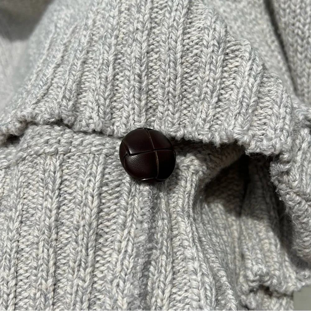 Vintage ORVIS Striped Cotton Preppy Buttondown Cardigan 90s Sweater Size L